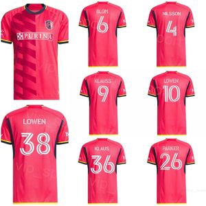 Soccer St. L Ouis 10 Eduard Lowen Jersey 8 Jared Stroud 11 Nicholas Gioacchini 22 Kyle Hiebert 7 Tomas Ostrak 19 Indiana Vassilev 9 Klauss Football Shirt Kits 23-24 FC