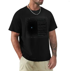 Polos masculinos Carl Sagan's - Pale Blue Dot Speech T-Shirt Roupas fofas Camisetas personalizadas Camisa de grandes dimensões Homens