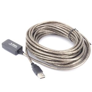 Freeshipping Super Speed 5M 10M 15M 20M Repeater USB 20 Extension Cable Male to Female M F Built-in IC Dual Shielding Oguvi