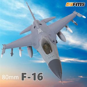 ElectricRC Aircraft FMS RC Airplane 80mm F16 F16 PNP Ducted Fan EDF Jet 6S 6CH Without Flaps Reflex Gyro EPO Plane Model Hobby Aircraft Avion F 16 231110