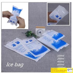 Food Freshkeeping Ice Bag Reusable Freezer PE Ice Pack Gel food refrigerated express plastic cooler bags GH1367