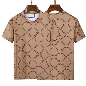 2023 Хлопковая ткань футболка мужская ложка шеи с коротким рукавом модный отпечаток для печати писем