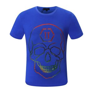 Men's T-Shirts Phillip Plain designer printing PP Skull Diamond t shirt Short sleeve Dollar Brown bear Brand tee O-Neck high Quality Skulls TShirt Streetwear P54