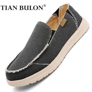 Summer Ultralight Men Canvas Shoes Casual Designer Shoes Män