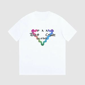 2023SSメンズTシャツデザイナーTシャツコットンラウンドネックPPプリントクイック乾燥アンチリンクルメン