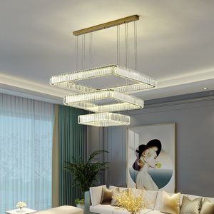 Scandinavian Light Luxury Living Room K9 Crystal Chandelier Minimalist Modern Bedroom Dining Room Led Lamp Study Chandelier
