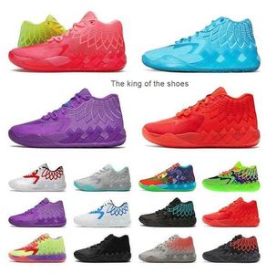 mbnew lamelo ball shoes Rick and Morty MB 01 Mens 캐주얼 신발 퀸 시티 록 릿지 레드 여기에서 Triple Black UNC White Luxury Designer