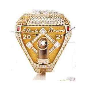 6 Nazwa gracza 2021 2022 World Series Baseball Mistrzostwa Ring Man Man Soler Albies Son Son Putvenir Men Fan Gift Hurtowa Champi Dhcyg