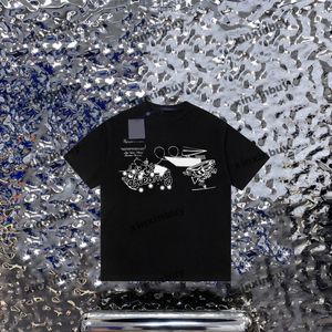 xinxinbuy men designer tee t shart 23ss paris peace dove printing半袖コットン