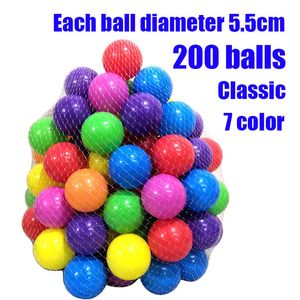 Giocattoli sportivi 200 Pz Eco-Friendly Colorful Plastica morbida Ocean Balls Tenda da piscina Giocattolo divertente Baby Crawling Bambini Regali per bambini Outdoor Ball Pit 230410