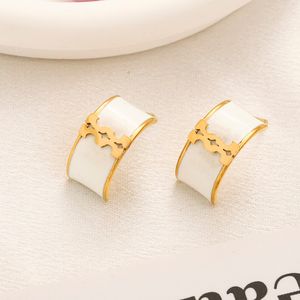 Kvinnors premium guldörhänge designer stud örhänge lyx varumärke design design örhängen designer smycken örhängen för män guld bågar örhängen ohrringe öronparti