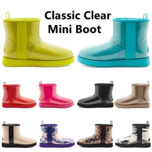 Designer Australian Classic Clear Mini Australia Women Womens Winter Snow Fur Furry Girls Kid Men Satin Boot Ankle Booties Snows Half Knee Short 35-42