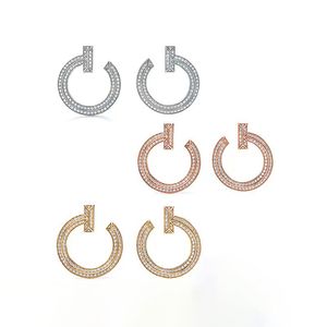 Brincos de brechas de argola de ouro de ouro Big colares pendentes iniciais para homens homens designers da moda Jóias de jóias de Natal Presentes de casamento Viros de noivado de aniversário