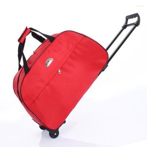 Suitcases Large Capacity Travel Trolley Bags Women Men Wheeled Bag Oxford Waterproof Rolling Luggage Suitcase With Wheels