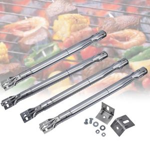 Strumenti 4 pezzi bruciatori per tubi per griglia per barbecue gas scalabile di ricambio universale accessori per elettrodomestici da giardino in acciaio inossidabile