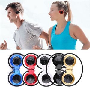 フリーシッピングワイヤレスヘッドフォンBluetooth Mini 503 Sport Music Stereo Earphones Micod Card Slot FM Radio Mini503 for iPhone 6/7 ALFCL