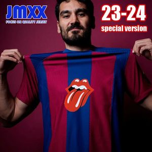 JMXX 23-24 Барселона Специальные футбольные майки Rolling ROSALIA DRAKE 0V0 StOnE Мужская униформа Джерси Мужская футбольная рубашка 2023 2024 Fan Version