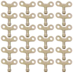 Schlüsselanhänger 24 Stück Schlüssel Messingknöpfe Duschknopf Ersatzschalter Badewanne Eisengriff Heizkörper