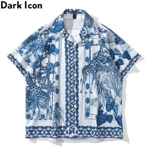 Camicie casual da uomo Dark Icon Stampa fissa Camicia hawaiana da uomo Summer Holiday Beach Camicie da uomo Camicetta da uomo 230410