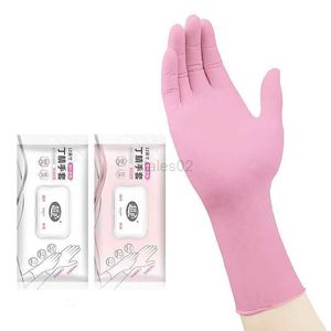 Tactical Gloves 30PCS Nitrile Disposable Cleaning Gloves 12 Inch Thick Extended Durable Rubber Household Gloves Pink Kitchen Dishwashing Gloves zln231111