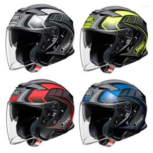 Motorradhelme Vierfarbiges offenes Gesicht SHOEI J-CRUISE II AGLERO TC-2 JET HELM Reiten Motocross Racing Motobike