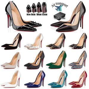 Designer heels red bottom heels Dress Shoes Pumps Studded High Heels Ladies Shoes Luxury High Heels 6cm 8cm 10cm 12cm Premium Sole Shoes