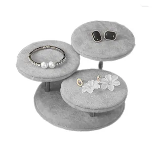 Mücevher Torbaları Şık Counter Ekran Kumaş Malzeme Bilezik Tutucu Mağazalar için Uygun Sergiler Ev Koleksiyonları