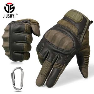Tactical Gloves Tactical Military Full Finger Gloves Touch Screen Airsoft Combat Paintball Shooting Hard Knuckle Armor Bicycle Driving Glove Men zln231111