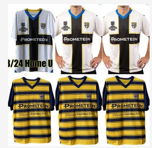 23 24 Parma Soccer Jerseys Mihaila Dennis Man Inglese Benedyczak Dario sitter 2023 2024 Bonny Charpentier Football Shirts Estevez Sohm Men Uniforms