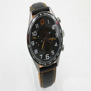 Homens de alta qualidade MP4 12C Automático Mechanical Watch Black Tricolor Aço inoxidável Dial Strap 45mm305C