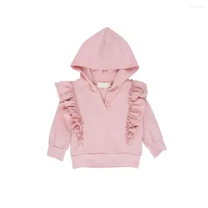Jackets Wholesale Kids Pullovers Clothes Girls Hoodie Button Pullover Shirts Top