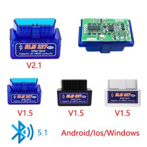 Novo mini bluetooth elm327 v2.1 v1.5 auto obd scanner leitor de código ferramenta ferramenta diagnóstico do carro super elm 327 para android obdii protocolos