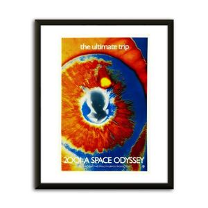 Oprawiony plakat 2001 Space Odyssey Picture Frame 16x12 cali fotograficzny druk papieru (2)