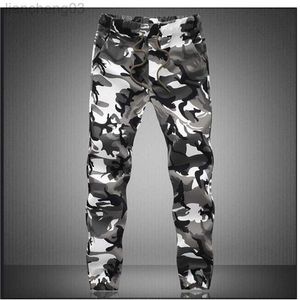 Herren Hosen Camouflage Militär Jogger Hosen Männer 2022 Reine Baumwolle Herren Frühling Herbst Bleistift Haremshose Männer Bequeme Hose Camo Joggers W0411