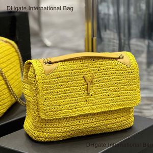 7A Niki Высококачественная дизайнерская сумка Комбинированная кожаная сумка Lafite Grass Женская сумка для травы Роскошная пляжная праздничная сумка на одно плечо с цепочкой