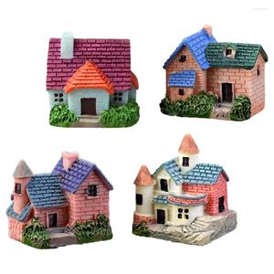 Garden Decorations Micro Landscape Accessories Portable Mini House Ornaments Decor Rustic Furniture