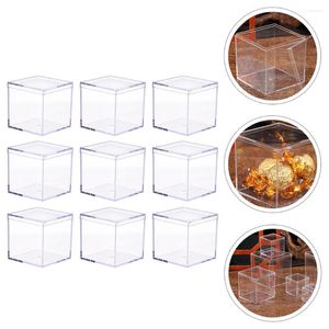 Gift Wrap Box Acrylic Boxes Clear Display Square Candy Storage Containers Jewelry Cube Packing Mini Wedding Case Container