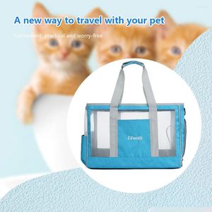 Dog Car Seat Covers Carrier Handbag Large Capacity Pet Transport Travel Bag Breathable Foldable Creative Mesh Cloth Simple For Cats Dogs