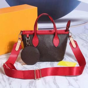 Ladies resistente a desgaste da cintura estampada bolsa de balde feminino 2024 Moda Mãe de grande capacidade portátil Moda de ombro largo Moda por atacado