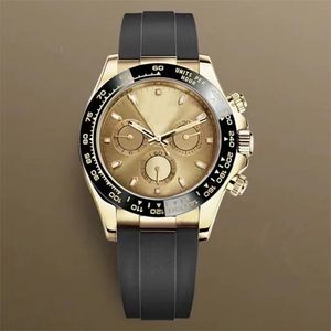 Herrenuhr 40 mm Saphir-Zifferblatt Automatikuhr mechanische Uhren Kautschukarmband hochwertige Uhr Damen-Geschenkuhr