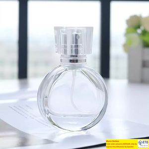 Storage Bottles Jars S10pcslot 50ml Square Glass Perfume Bottle Empty Parfum Clear Spray Packaging Refillable Atomizer