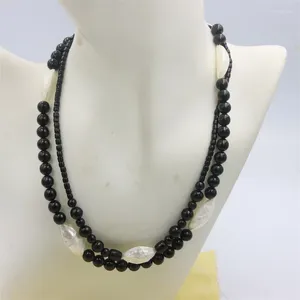 Choker zfsilver drobna modna biżuteria moda luksusowa skorupa okrągła czarne naszyjniki z koralowcem design uroki kobiety acesories impreza eleganckie prezenty