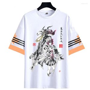 Men's T Shirts T-shirt Anime The Ancient Magus Bride Shirt Unisex Top Short Sleeve