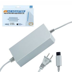 Adattatori CA Caricatore da muro Alimentatore da muro domestico 100-240 V Spina UE USA per adattatore per console Nintendo Wii con scatola al minuto