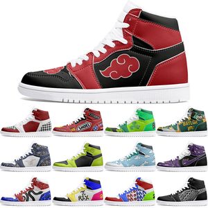 Novo inverno sapatos personalizados 1s diy sapatos de basquete amortecimento masculino feminino dos desenhos animados anime personalização tendência sapato ao ar livre