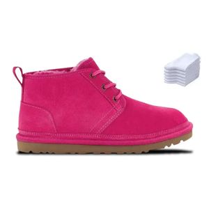 Tasman Platform Boot Brand Uomo Donna Castagna Chukka Stivaletti morbidi Pelliccia di montone Lana Scarpe da neve invernali Stivaletti stringati Stivaletti firmati grigio nero