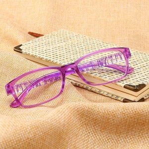 Solglasögon Retro Reading Glasses Men Women Square Frame HD Presbyopic äldre bekvämt 1,0 till 4.0