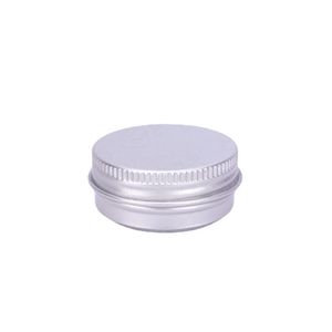 Storage Boxes 15g small round empty balm aluminum pot Mini travel size metal cosmetic cream jar Sample skin care cream bottle container 15ml Round Aluminum jar