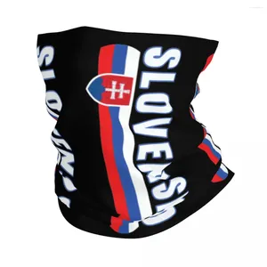 Scarves Slovensko National Bandana Neck Cover Printed Slovakia Magic Scarf Multifunctional Headband Fishing For Men Women Adult Winter