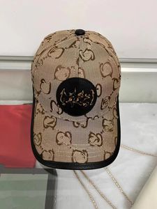 Fashion Ball Hat Top Level Quality Snake Tiger Bee Cat Canvas Featch Baseball Cap Box Box Bag Fashion Hat 001